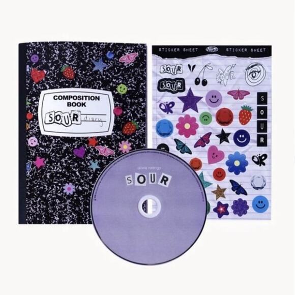 Olivia Rodrigo Trading Card & Sour Diary Composition Book - Picture 6 of 9